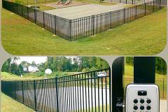 Massey Fence Black Ornamental Iron Fence