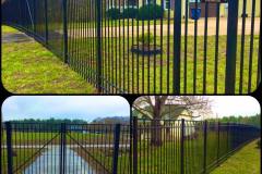 Massey Fence Ornamental Aluminum with Double Wide Entry Gate