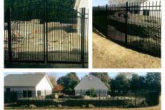 Massey Ornamental Aluminum Fence with Arch Top Gates