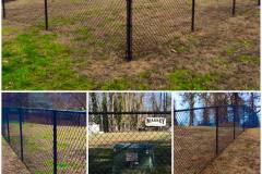 Massey Fence Black Vinyl Coated Chainlink Fence