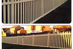 Massey Almond Vinyl Picket Fence