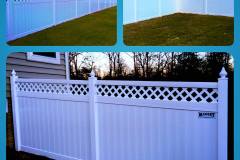 Massey Fence 6 Foot White Vinyl Privacy Fence