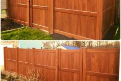Massey Fence Brown Mocha Mahogany Vinyl Fence