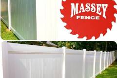 Massey Fence Heavy Duty White Vinyl Privacy in Lusby